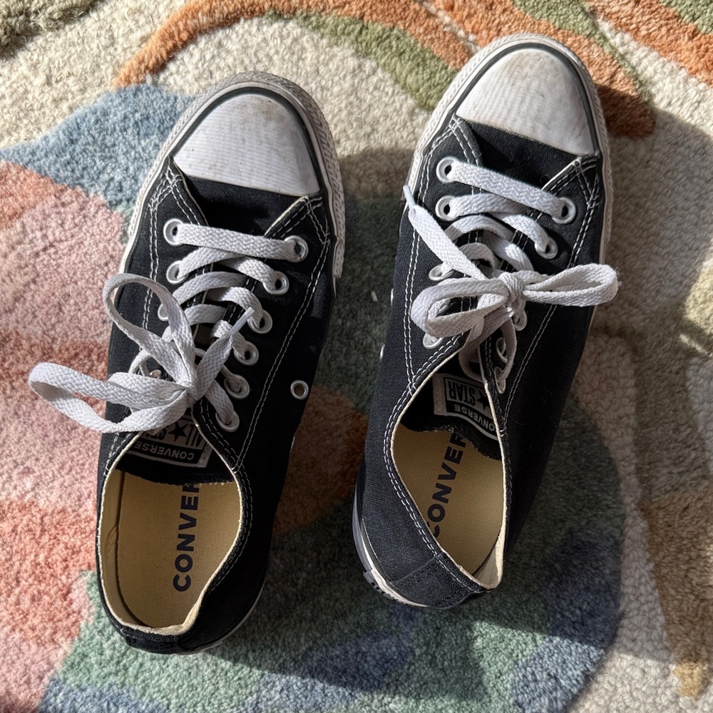 Converse Black and White Canvas Shoes